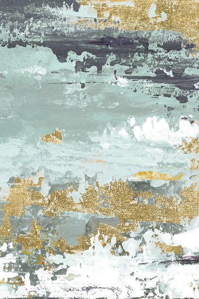 Patricia Pinto: Gold Magic Vertica Abstract I by Patricia Pinto