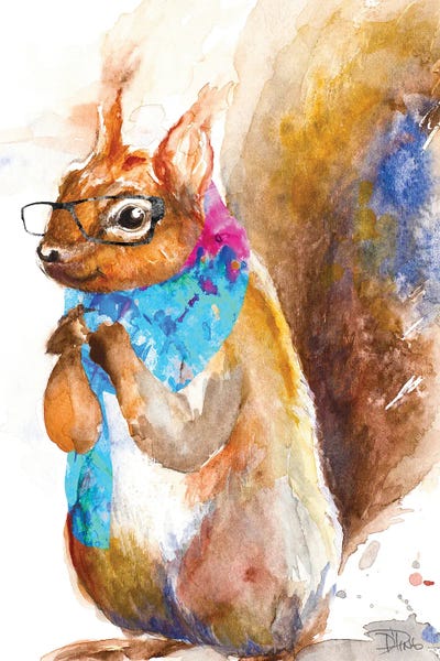 Patricia Pinto: Hipster Squirrel by Patricia Pinto