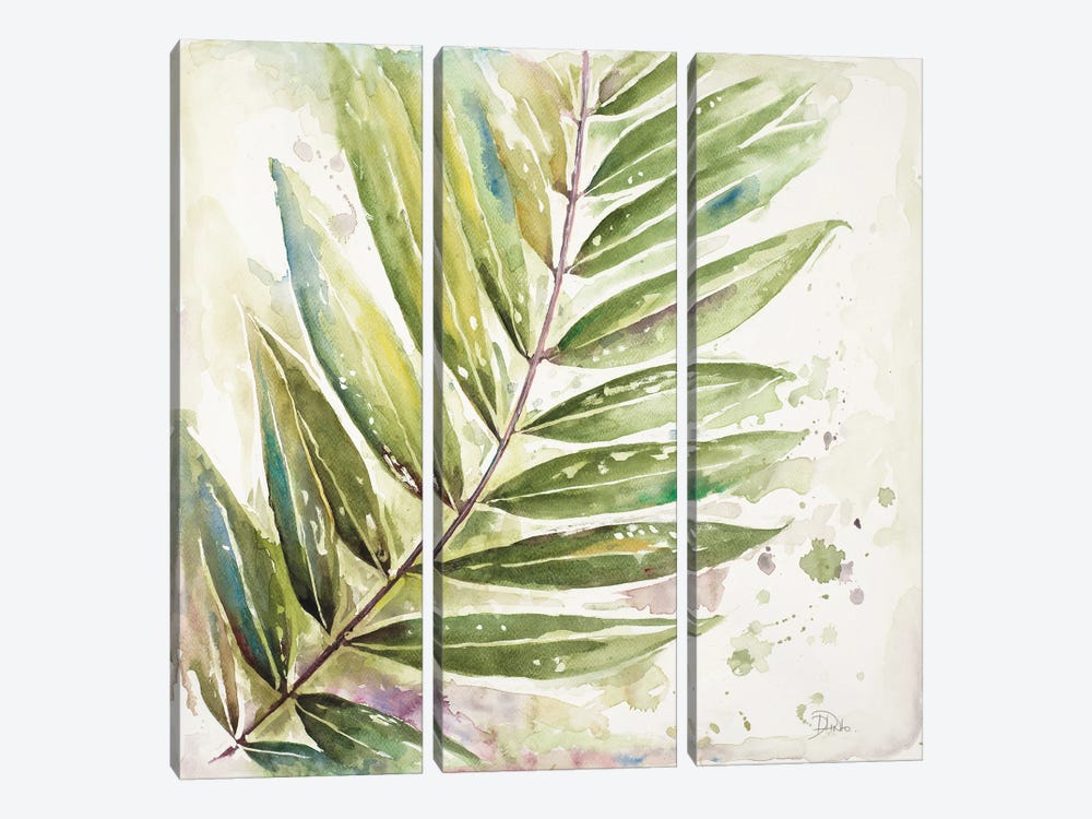 Jungle Inspiration Watercolor I by Patricia Pinto 3-piece Canvas Wall Art