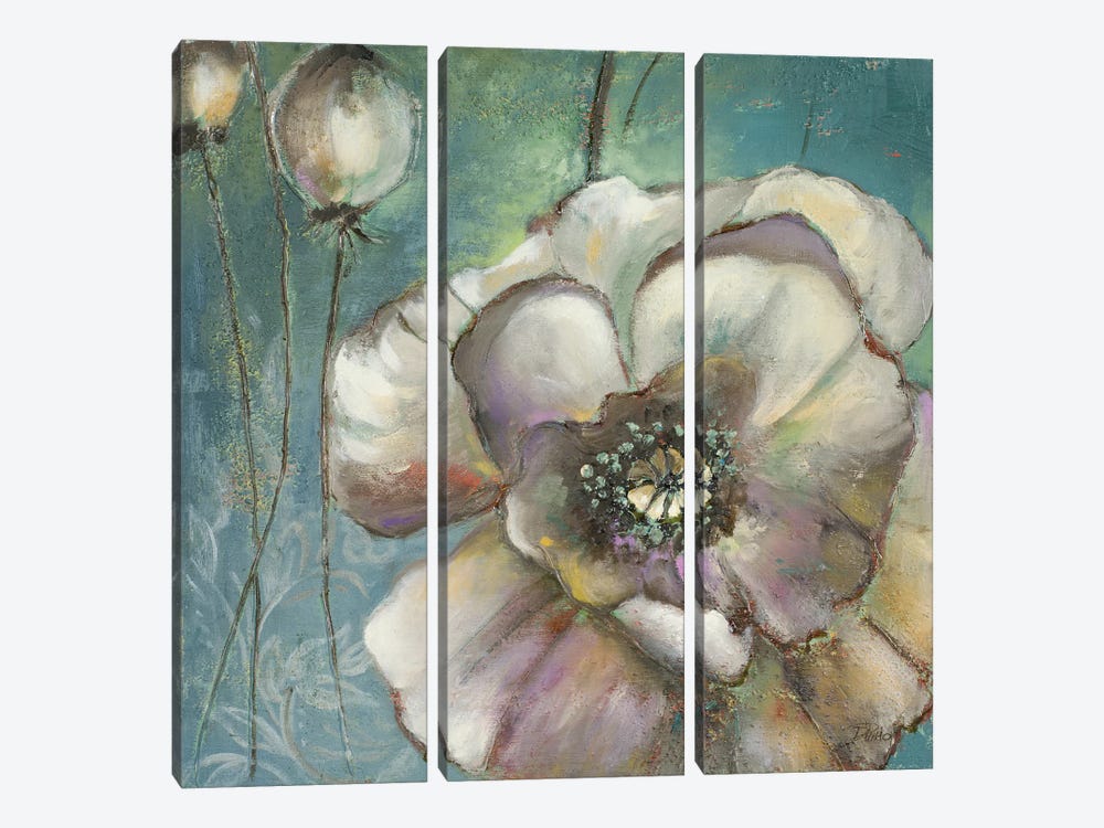 Blue Poppies II by Patricia Pinto 3-piece Canvas Art Print