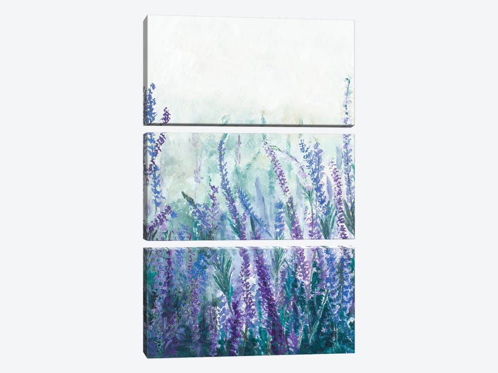 Lavender Garden I by Patricia Pinto 3-piece Canvas Print