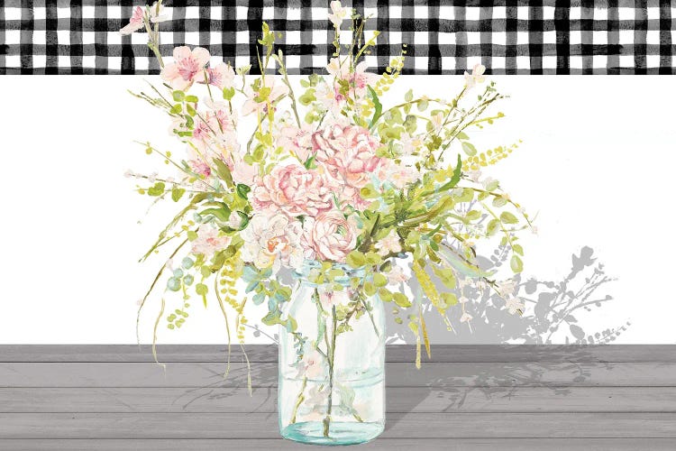 Spring Bouquet in a Glass Jar