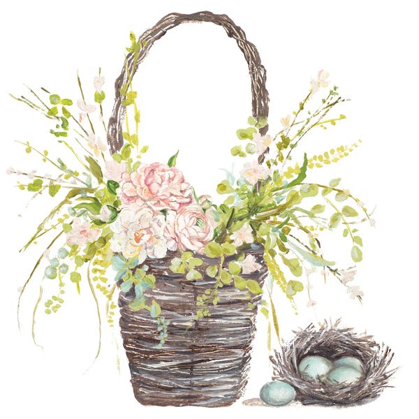 Patricia Pinto: Spring Flower Basket by Patricia Pinto