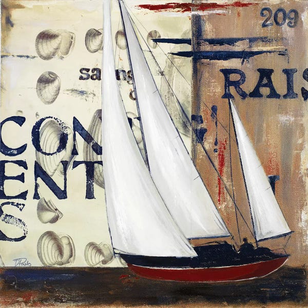 Patricia Pinto: Blue Sailing Race II by Patricia Pinto