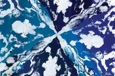 Blue Starburst by Patricia Pinto canvas print