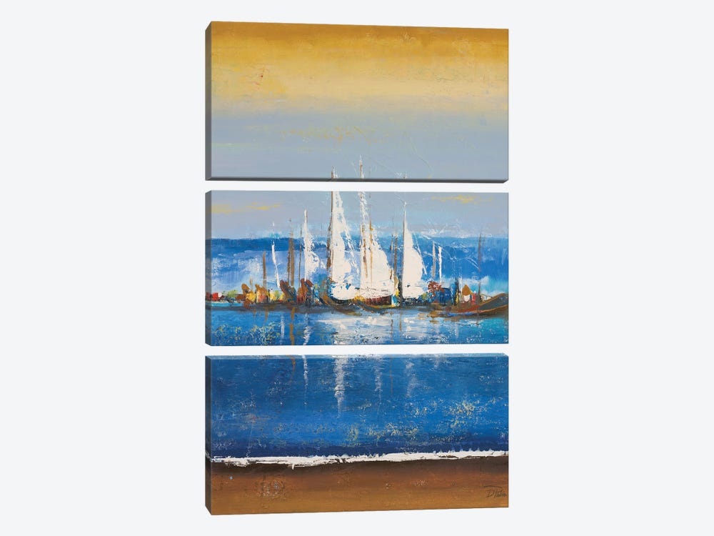 Blue Ocean II by Patricia Pinto 3-piece Canvas Print