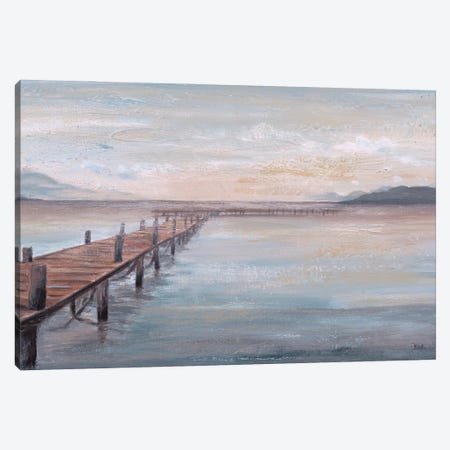 Calm Placid Lake Canvas Print #PPI687} by Patricia Pinto Canvas Art Print