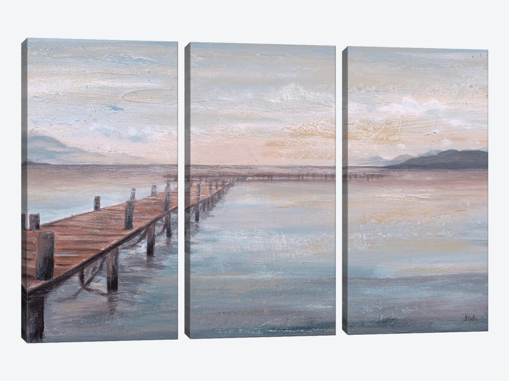 Calm Placid Lake by Patricia Pinto 3-piece Canvas Wall Art