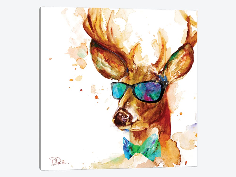 Cool Deer by Patricia Pinto 1-piece Canvas Art Print