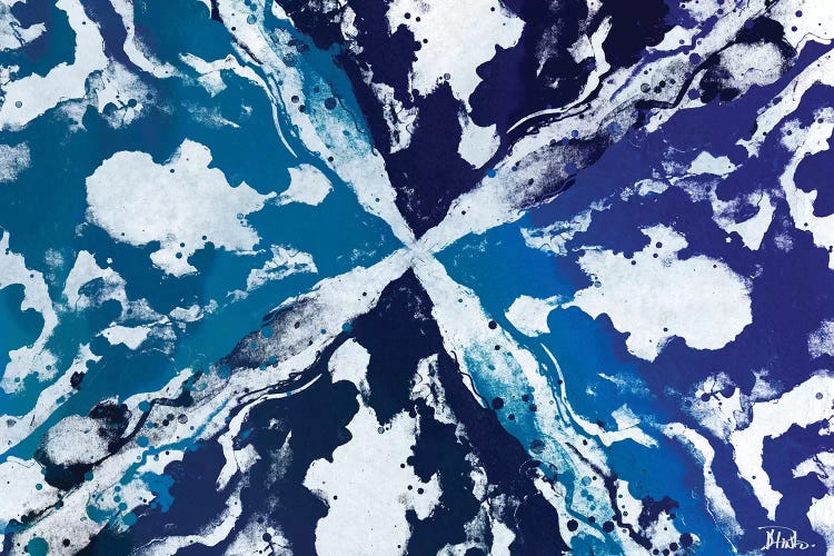 Blue Starburst by Patricia Pinto canvas print