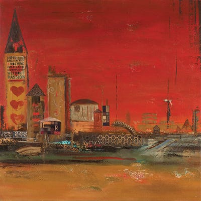 Crazy City II by Patricia Pinto canvas print