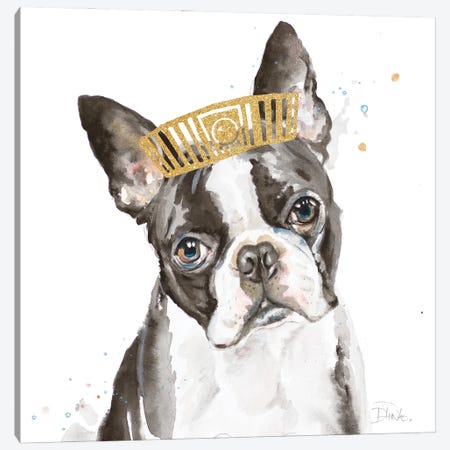 French Bulldog With Crown Canvas Print #PPI694} by Patricia Pinto Canvas Art