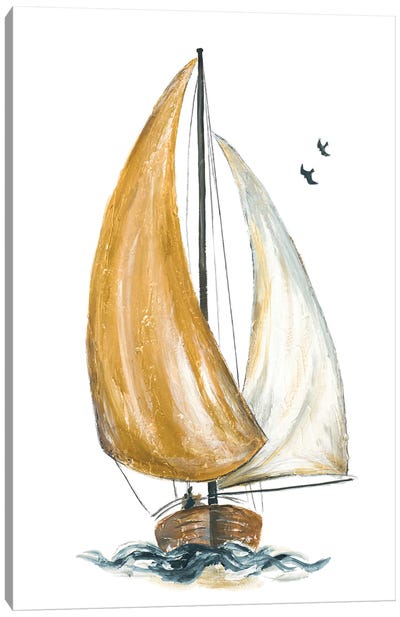 Gold Sail I Canvas Art Print - Patricia Pinto