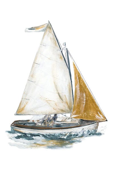 Patricia Pinto: Gold Sail II by Patricia Pinto