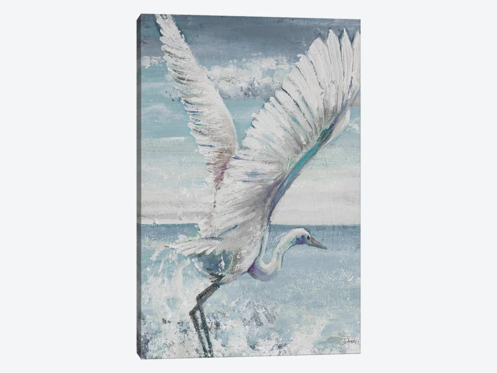 Great Egret Flying by Patricia Pinto 1-piece Canvas Print
