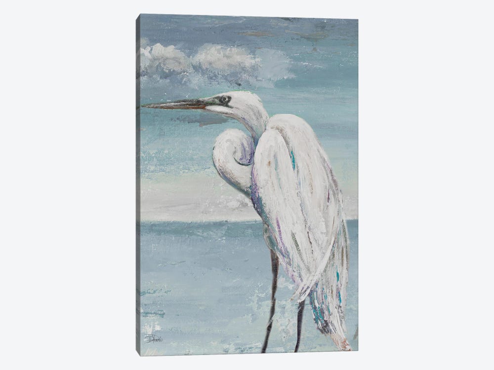 Great Egret Standing by Patricia Pinto 1-piece Canvas Wall Art