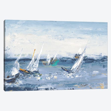 Blue Water Adventure Canvas Print #PPI70} by Patricia Pinto Canvas Artwork