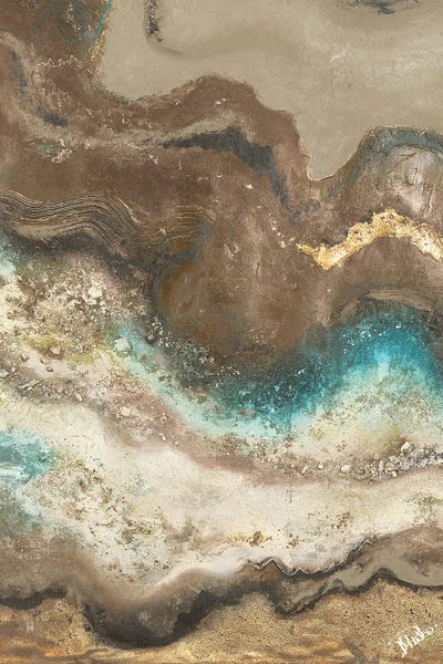 Neutral Tierra Rectangle I by Patricia Pinto canvas print