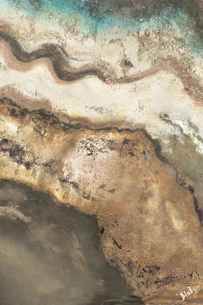 Neutral Tierra Rectangle II by Patricia Pinto canvas print