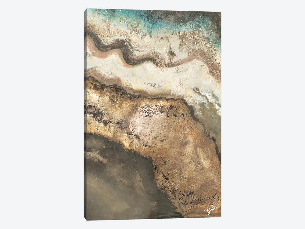 Neutral Tierra Rectangle II by Patricia Pinto 1-piece Canvas Art Print