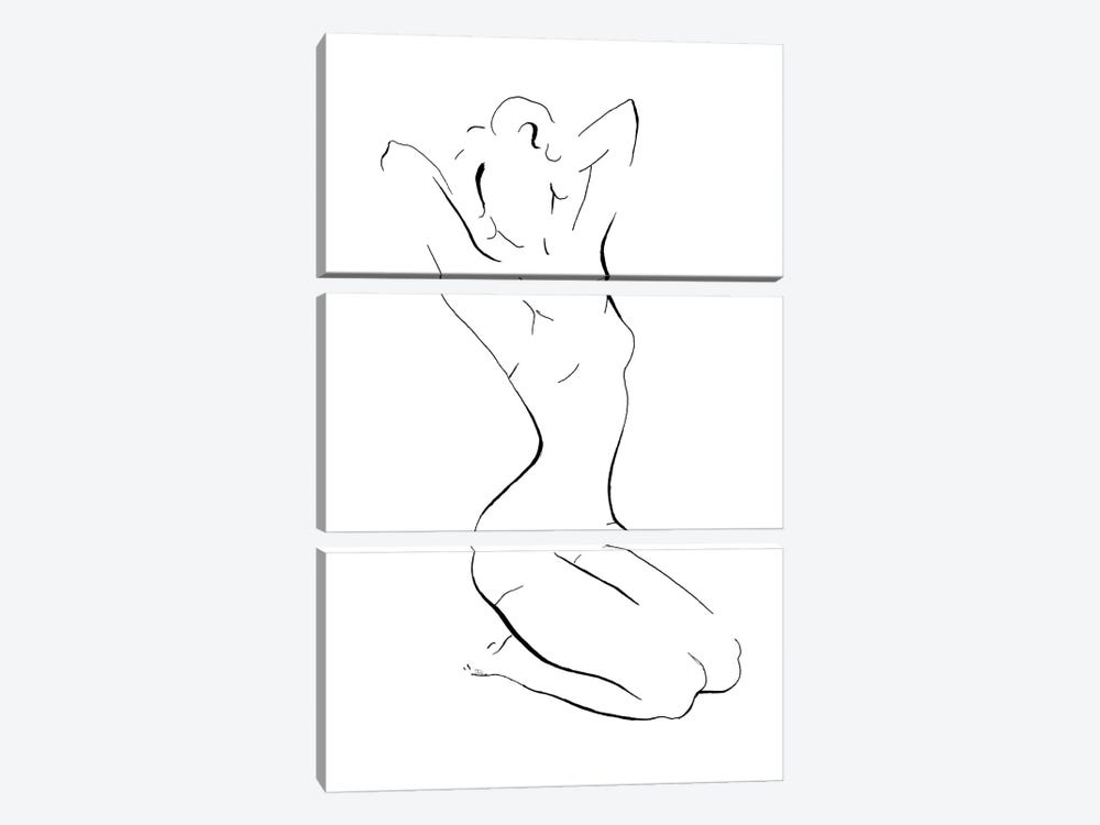 New Nudes I by Patricia Pinto 3-piece Canvas Print