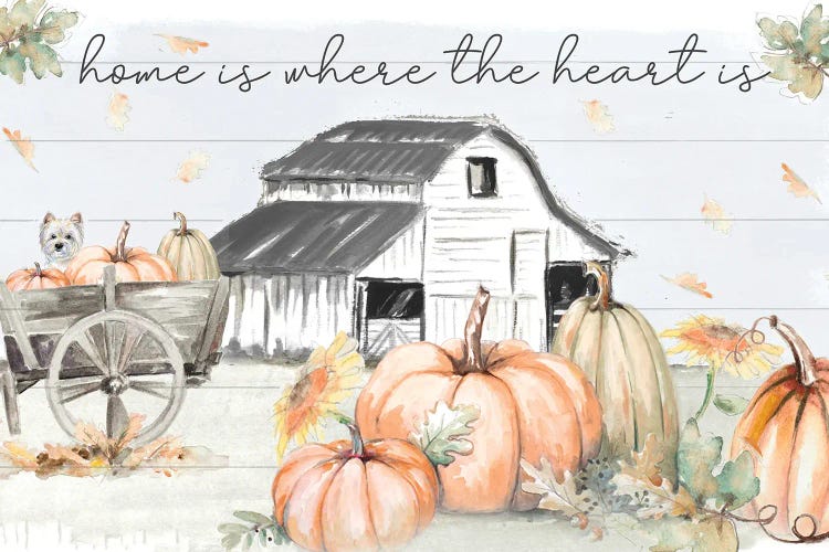 Pumpkin Barn by Patricia Pinto wall art