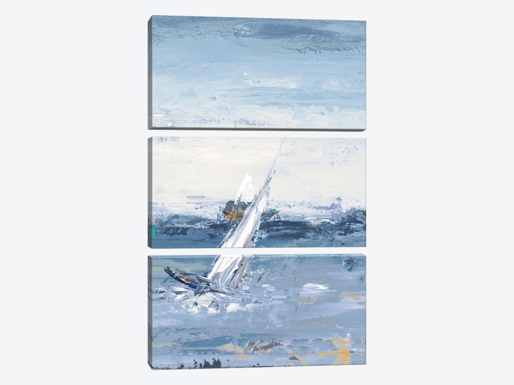 Blue Water Adventure II by Patricia Pinto 3-piece Canvas Art Print