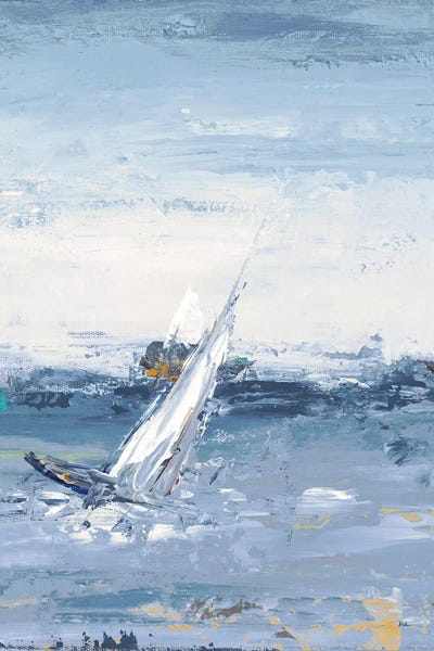 Nautical Living Room: Blue Water Adventure II by Patricia Pinto