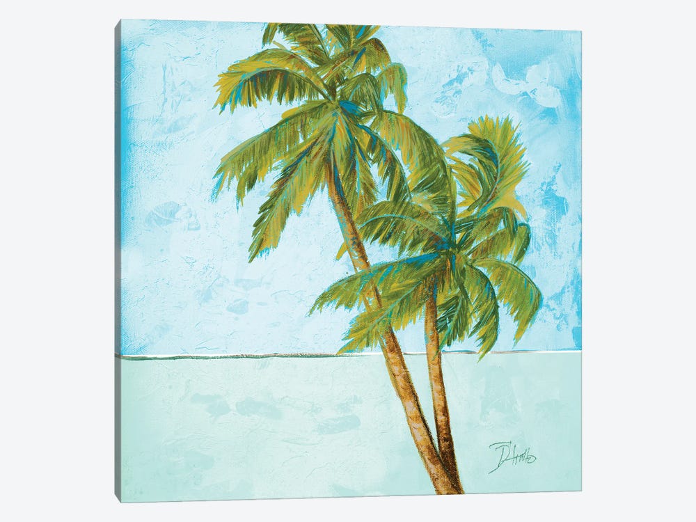 Beach Palm Blue I by Patricia Pinto 1-piece Canvas Print