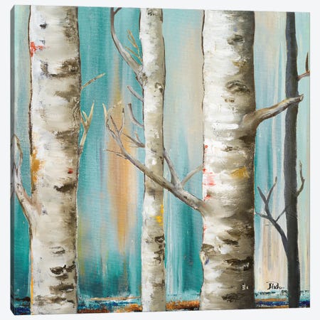 Birch Forest I Canvas Print #PPI749} by Patricia Pinto Canvas Print