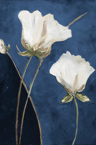 Blooms On Blue by Patricia Pinto canvas print