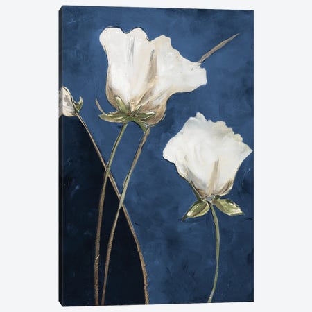 Blooms On Blue Canvas Print #PPI752} by Patricia Pinto Canvas Art