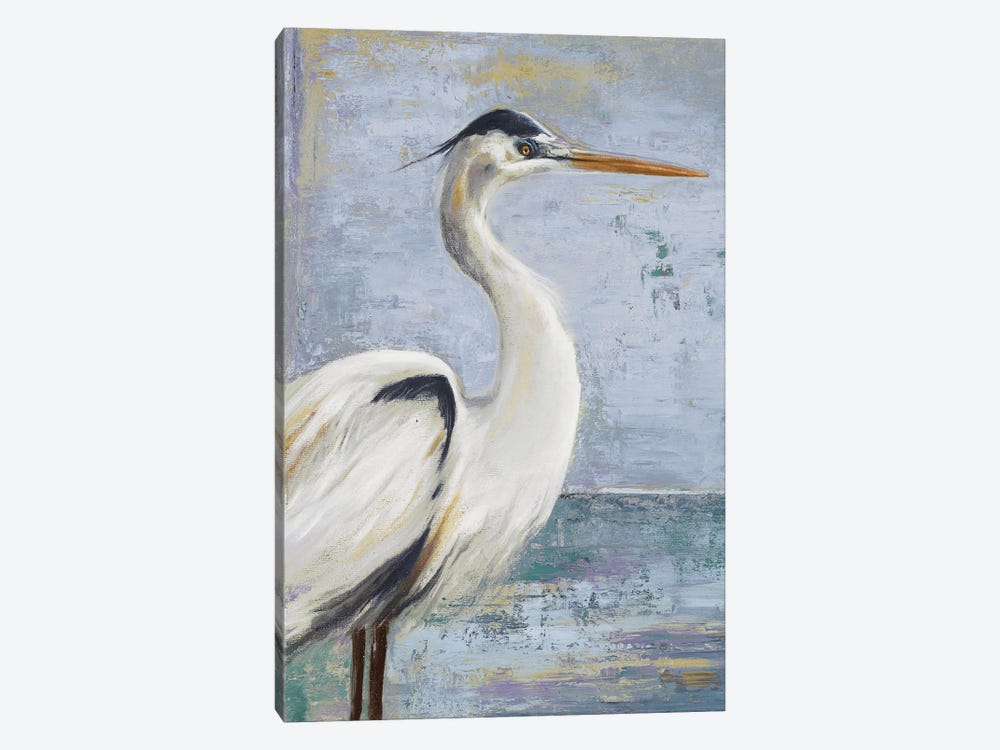 Blue Heron On Blue I by Patricia Pinto 1-piece Canvas Artwork