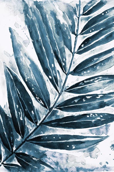 Blue Jungle Leaf I by Patricia Pinto canvas print