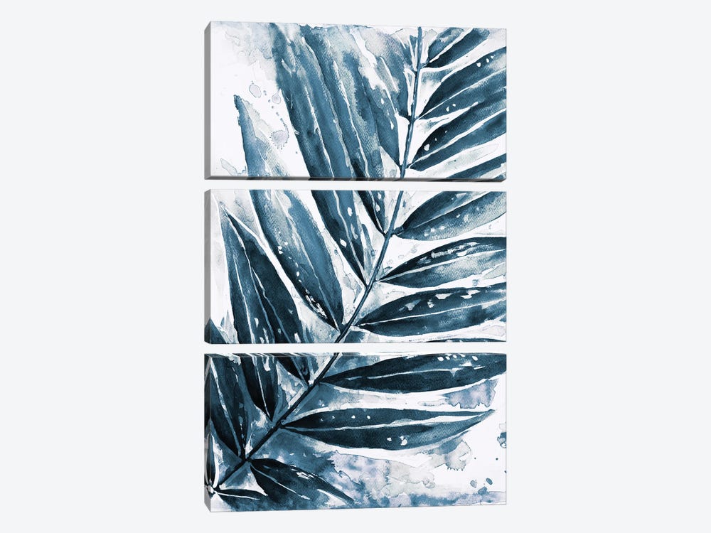 Blue Jungle Leaf I by Patricia Pinto 3-piece Art Print