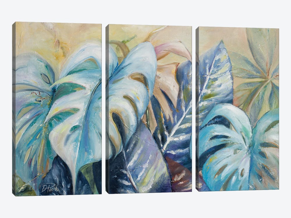 Blue Plants I by Patricia Pinto 3-piece Canvas Artwork