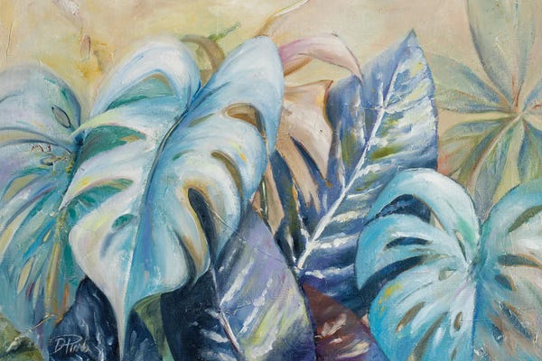 Monsteras: Blue Plants I by Patricia Pinto