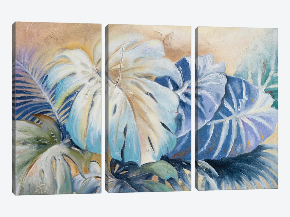 Blue Plants II by Patricia Pinto 3-piece Canvas Print