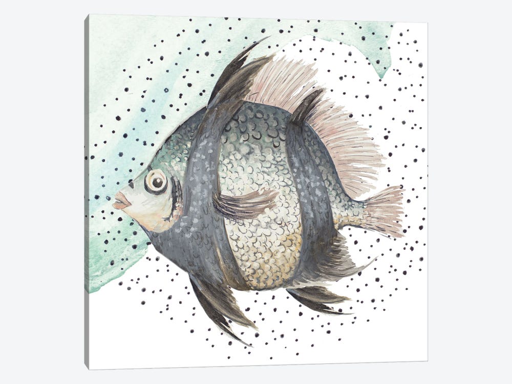 Coastal Fish I by Patricia Pinto 1-piece Canvas Print