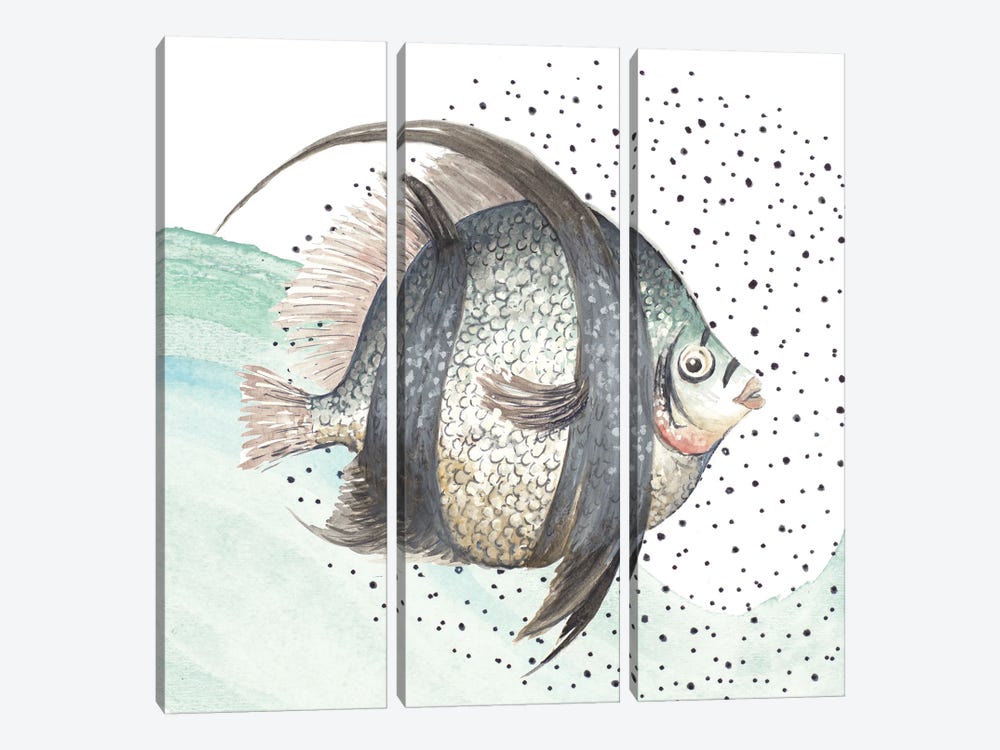 Coastal Fish II by Patricia Pinto 3-piece Canvas Art