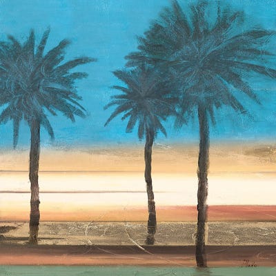 Coastal Palms II by Patricia Pinto canvas print