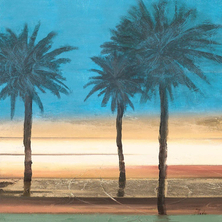 Coastal Palms II by Patricia Pinto wall art