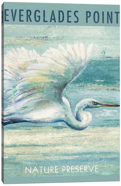 Everglades Poster I Canvas Art Print - Heron Art