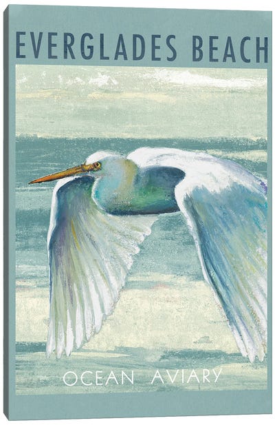 Everglades Poster II Canvas Art Print - Heron Art