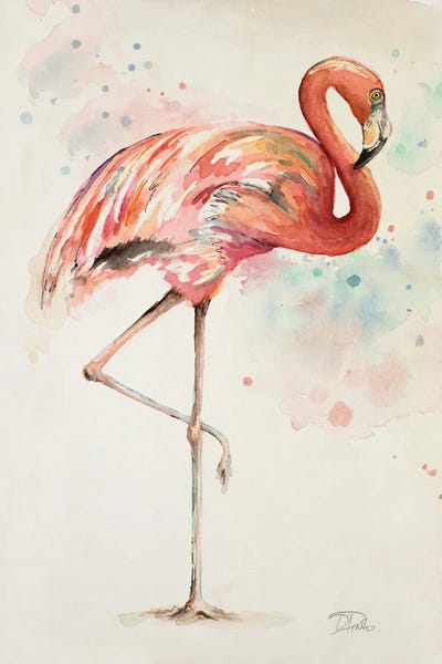 Flamingo II by Patricia Pinto framed wall art