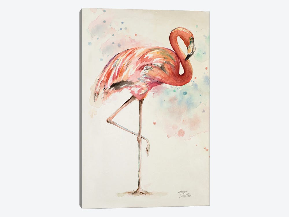 Flamingo II by Patricia Pinto 1-piece Canvas Artwork