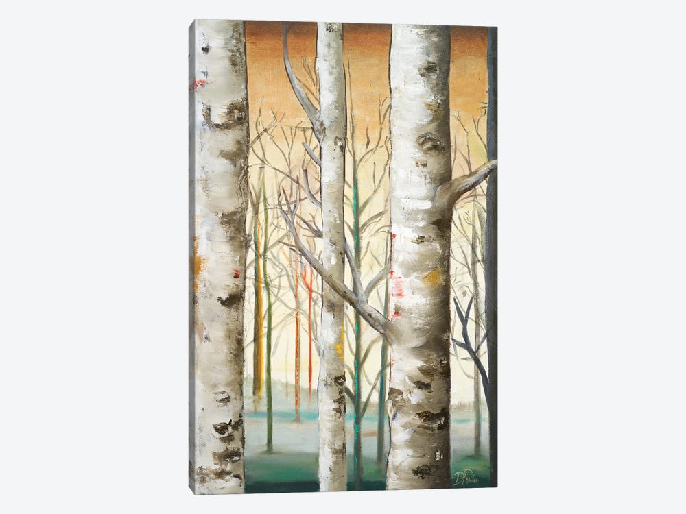 Gold Birch Forest I by Patricia Pinto 1-piece Canvas Print