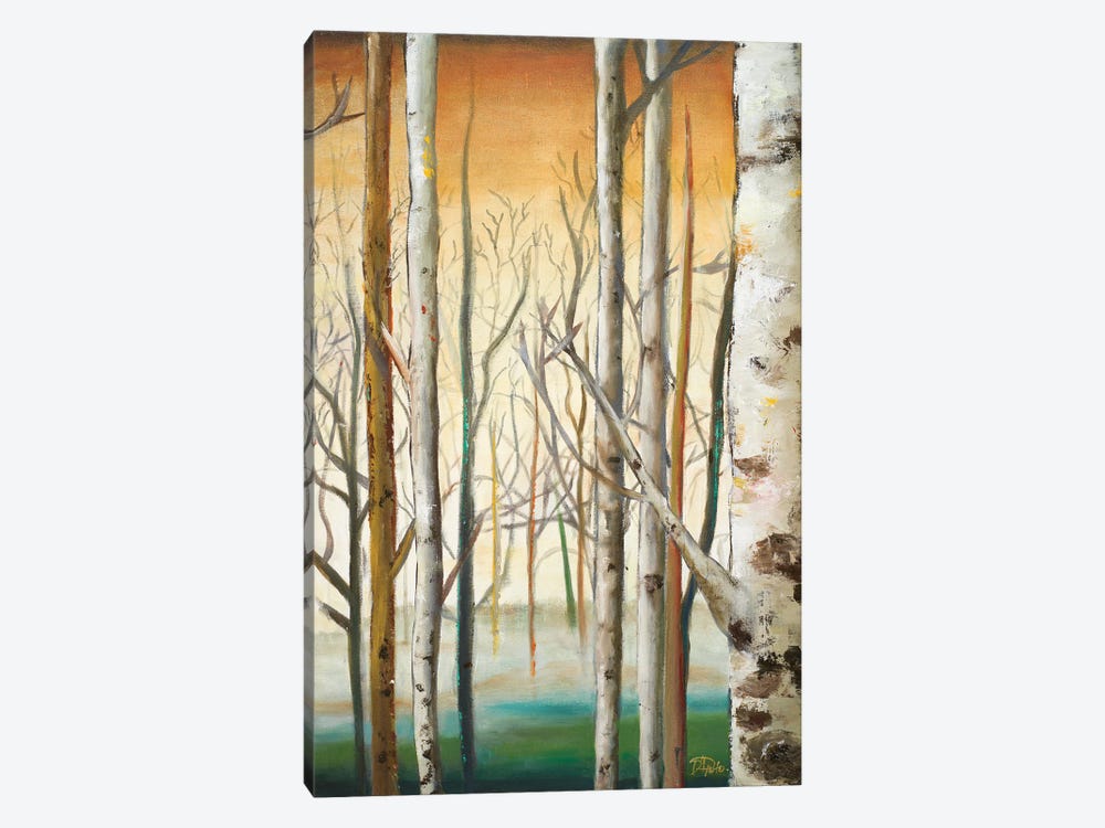 Gold Birch Forest II by Patricia Pinto 1-piece Canvas Artwork