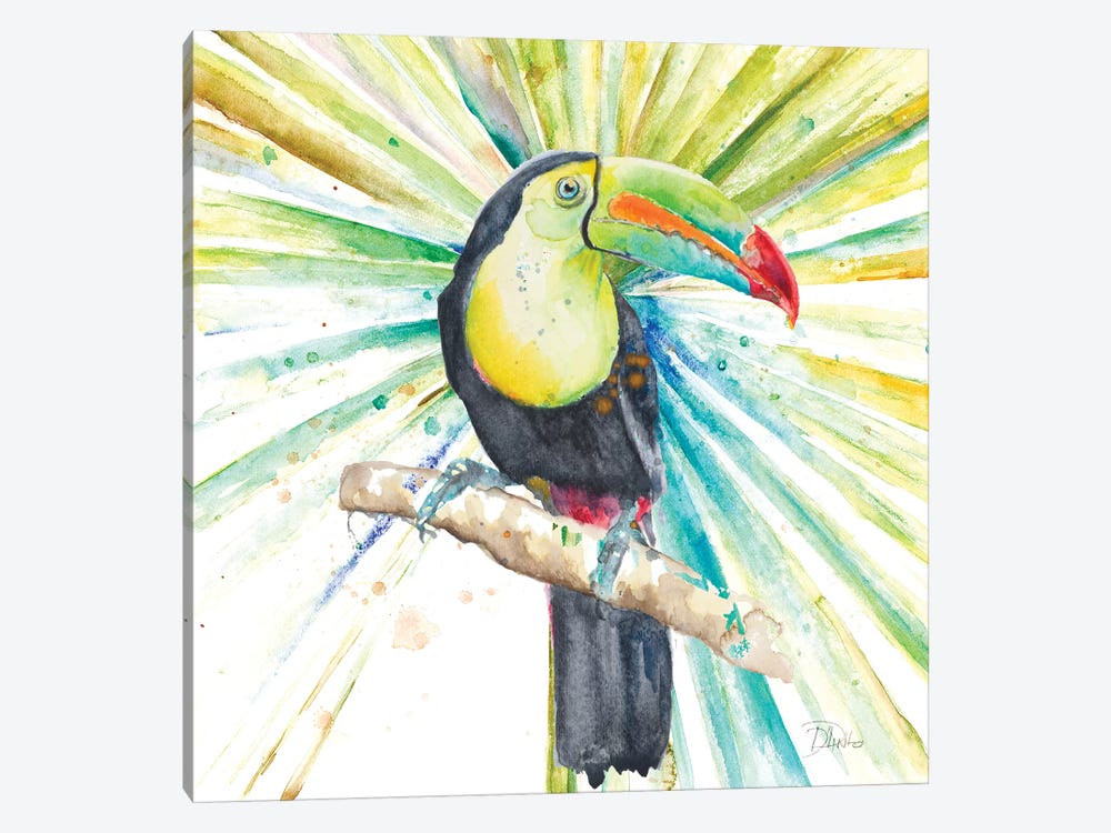 Bright Tropical Toucan by Patricia Pinto 1-piece Canvas Art