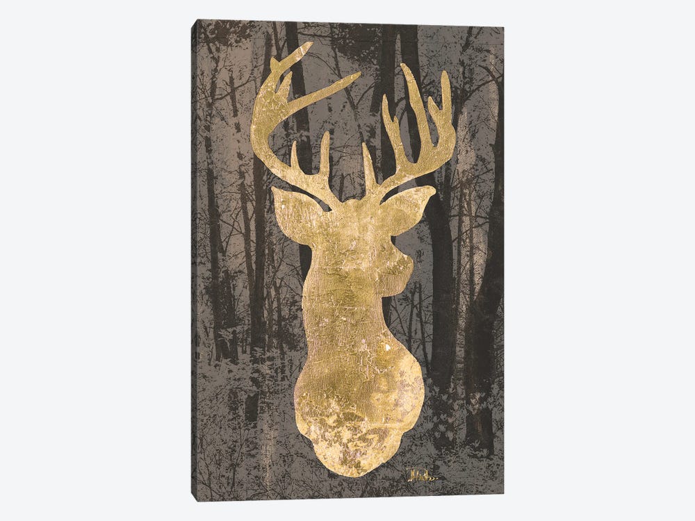 Gold Deer Bust by Patricia Pinto 1-piece Canvas Print